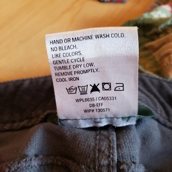 Woolrich Women's Black Corduroy Pants Midrise Cotton Size 10 - Picture 2 of 6